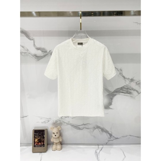 Dior Oblique Relaxed-Fit T-Shirt, Terry Cotton Jacquard